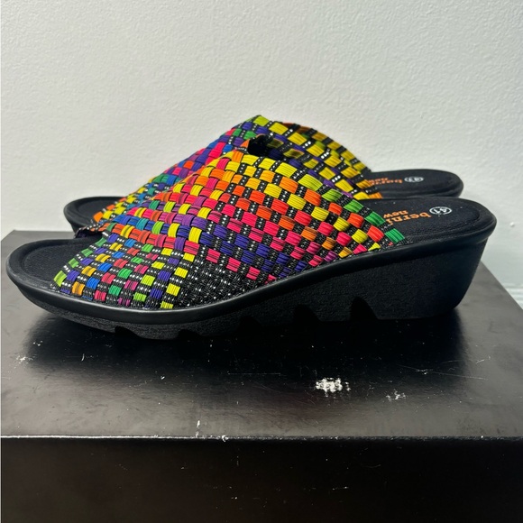 NWOT Bernie Mev Colourful Rainbow Weave Shoes Size EU 41 / Womens 10 - Picture 9 of 11